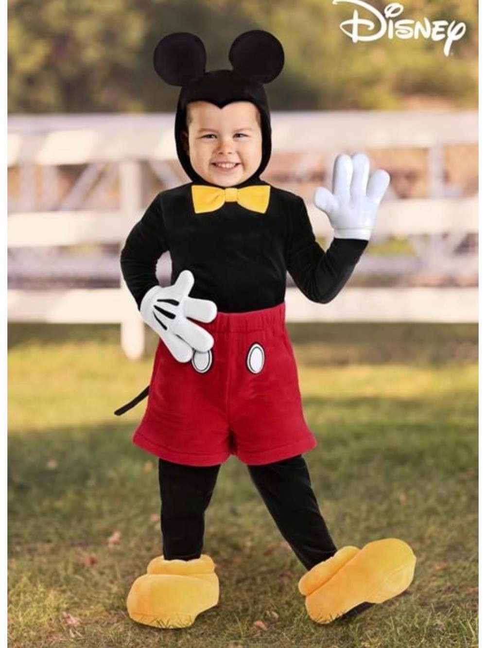 Disney Mickey Mouse Costume and Plush Trick-or-Treat Bag